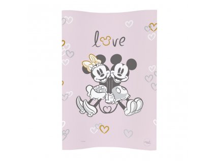 CEBA Podložka prebaľovacia mäkká COSY (50x70) Disney Minnie&Mickey Pink