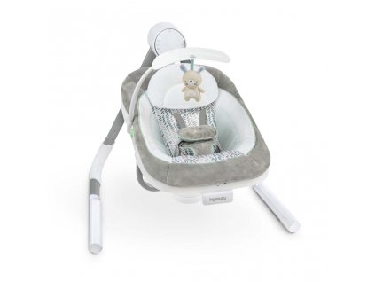 INGENUITY Hojdačka vibrujúca s melódiou USB Dual-Direction AnyWay Sway™ Spruce™ 0m+, do 9 kg