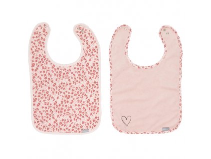 Bebe-Jou Podbradníčky Bébé-Jou Leopard Pink 2 ks