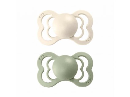 BIBS Supreme cumlíky z prírodného kaučuku 2ks - veľkosť 1 - Ivory / Sage