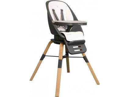 Muuvo Choc, multifunkčná jedálenská stolička s otočným sedadlom White