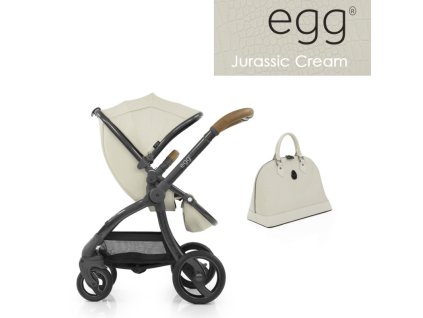 BabyStyle EGG set Jurassic Cream 2019, kočík + taška