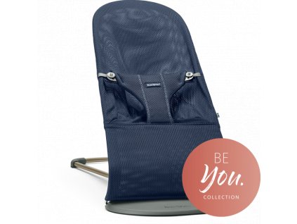 BABYBJÖRN Lehátko Bouncer Bliss Mesh - Navy Blue, kolekcia BE YOU