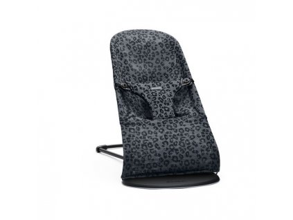 BABYBJORN lehátko Bouncer Bliss - Anthracite/Leopard Mesh - SOFT Collection