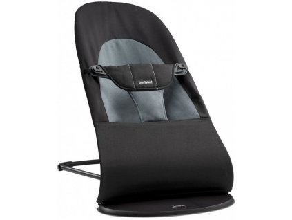 BABYBJÖRN Lehátko Balance Soft Cotton - Black/Dark Grey
