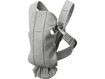 BABYBJÖRN Nosič MINI 3D Jersey - Light Grey