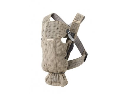 BABYBJÖRN Nosič MINI 3D MESH - Grey Beige