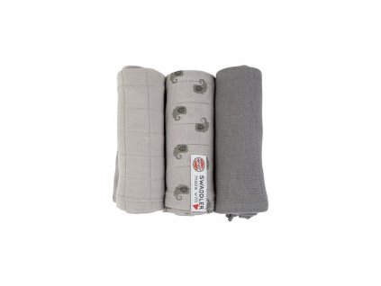 LODGER Swaddler Flame Tribe 3balení 70 x 70 cm Mist