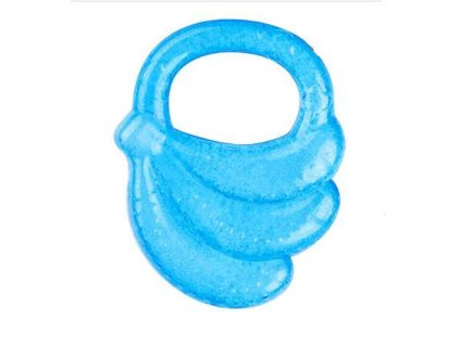 BABYONO Hryzačka chladiaca banán - modrá