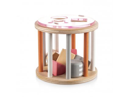 Zopa Dřevěná aktivity vkládačka, Pink