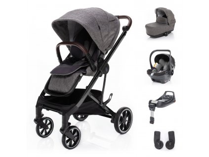 Zopa Set kočárek Quest+ korba+ adaptéry+ autosedačka+ báza, Tornado Grey/Black