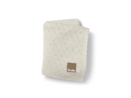 Pointelle Blanket Elodie Details - Creamy White