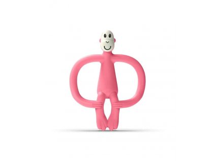 HRYZÁTKO A ZUBNÁ KEFKA MATCHSTICK MONKEY TEETHER PINK
