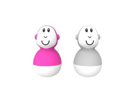 WOBBLERY DO VODY MATCHSTICK MONKEY PINK & COOL GREY