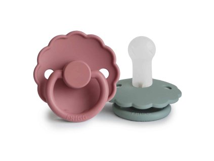 DVOJBALENIE CUMLÍKOV FRIGG DAISY DUSTY ROSE/ LILY PAD, +6M, SILIKÓN