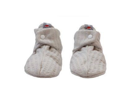 LODGER Slipper Seersucker Steel 3 - 6 měsíců