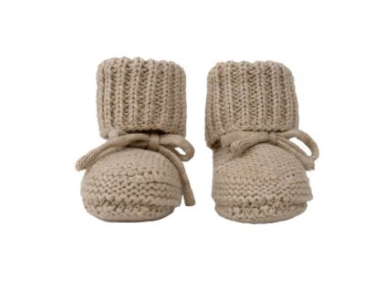 LODGER Slipper Knit Beige 0 - 6 měsíců