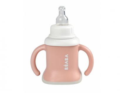 Béaba Trénovací hrnček 3v1 Old Pink