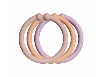BIBS Loops krúžky 12ks - Blush / Peach / Dusky Lilac