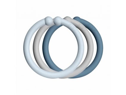 BIBS Loops krúžky 12ks - Baby Blue / Cloud / Petrol