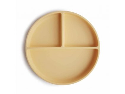 Mushie silikónový tanier s prísavkou - Daffodil