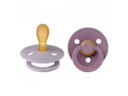 BIBS Colour symetrické cumlíky z prírodného kaučuku 2 ks - veľkosť 1 - Fossil Grey / Mauve