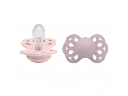 BIBS Infinity symetrické cumlíky zo silikónu 2ks - veľkosť 1 - Blossom / Dusky Lilac