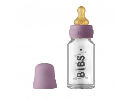 BIBS Baby Bottle sklenená fľaša 110ml - Mauve
