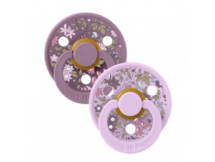 BIBS x LIBERTY Colour cumlíky z prírodného kaučuku 2ks - veľkosť 2 - Violet Sky / Mauve