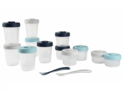 Súprava téglikov na jedlo 12 ks + 2 lyžičky