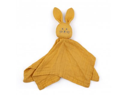 PETITE&MARS Maznáčik bambusový mušelínový Hugo Intense Ochre 0m+