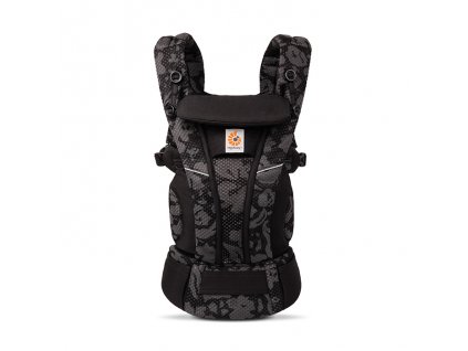 ERGOBABY Omni Breeze - Onyx blooms+zavinovačka Swaddler zdarma