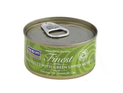 FISH4CATS Konzerva pre mačky Finest tuniak s mušľami 70g