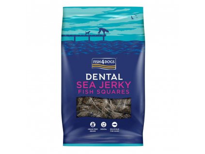 FISH4DOGS Dentálne pamlsky pre psov morská ryba - štvorčeky 575g