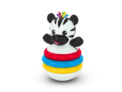 BABY EINSTEIN Hryzačka stohovacia zebra Stack & Wobble Zen™ 3m+