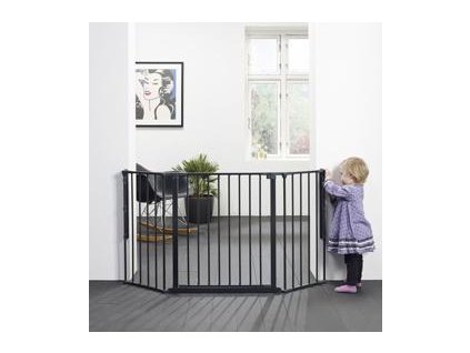 BABYDAN Prostorová zábrana Flex M černá 90-140 cm