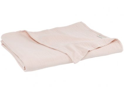 Mušelínová deka 140x200 - Soft pink