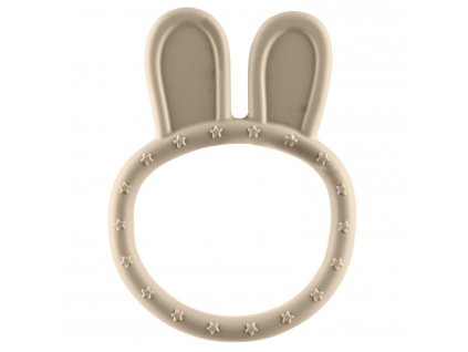Zopa Silikonové kousátko Rabbit, Sand Beige