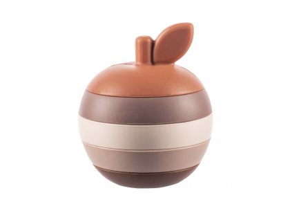 Zopa Silikonová skládací hračka Apple, Multicolor