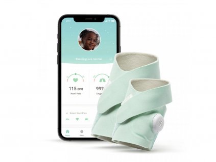 OWLET Ponožka inteligentná Owlet Smart Sock 3 Plus - svetlozelená