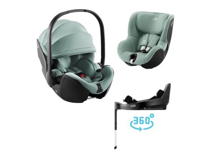 Autosedačka set Baby-Safe Pro + Vario Base 5Z + autosedačka Dualfix 5z, Jade Green