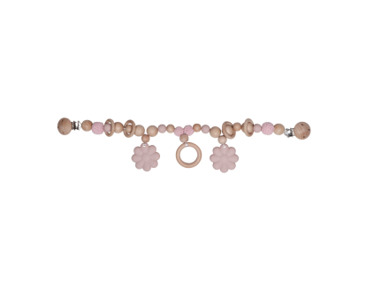 Label Label Reťaz na kočík - Flower Pink