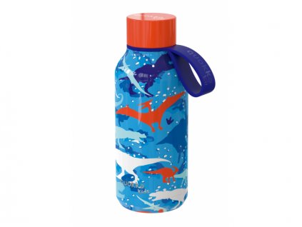 Nerezová termofľaša Solid Kids s pútkom Dinosaur 330 ml