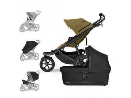 THULE  SET L Kombinovaný kočík Urban Glide 3 - Nutria/Black