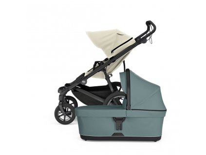 THULE SET S Kombinovaný kočík Urban Glide 4-wheel - Soft Beige/Mid Blue