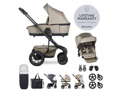 EASYWALKER Set XXL kočík kombinovaný Harvey⁵ Air Premium Pearl Taupe s príslušenstvom