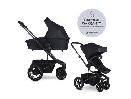 EASYWALKER Kočík kombinovaný Harvey⁵ 2v1 Midnight Black LITE AIR