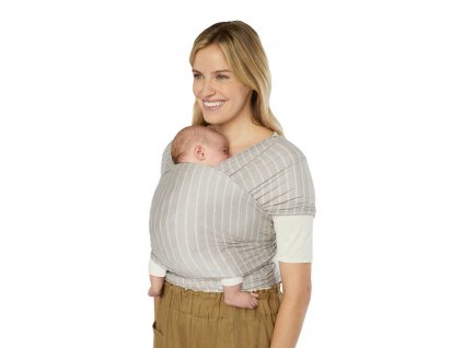 ERGOBABY | ŠÁTEK/Aura Sustainably Sourced Knit Baby Wrap - Grey Stripes