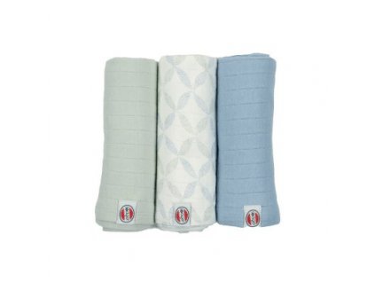 LODGER Swaddler Solid Matcha 3balení 70 x 70 cm Peppermint