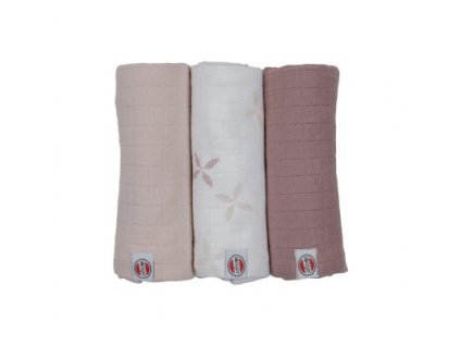 LODGER Swaddler Solid Matcha 3balení 70 x 70 cm Rose